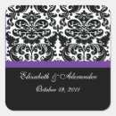 Search for damask bridal shower stickers Black