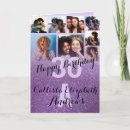 Search for purple glitter birthday cards For her