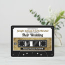 Search for music wedding invitations Cassette tape