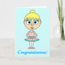 Search for ballerina congratulations cards Girl