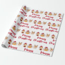 Search for pig christmas wrapping paper Xmas