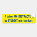 Search for distraction bumper stickers Driver