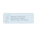 Search for birth announcement return address labels Blue