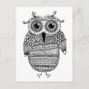 Search for zen doodle postcards Owl