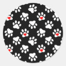 Search for dog paw heart stickers Animals