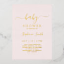 Search for gold baby girl shower invitations Elegant