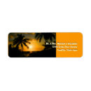 Search for tropical sunset return address labels Sea