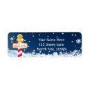 Search for christmas north pole return address labels Snow