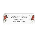 Search for wedding winter return address labels Red