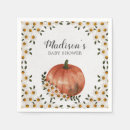 Search for fall floral napkins A little pumpkin
