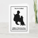Search for working dogs invitations Retirement