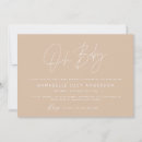 Search for beige baby shower invitations Minimal