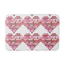 Search for heart shaped bath mats Pink