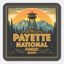 Search for forest fires stickers Hiking