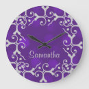 Search for silver sparkle clocks Girly