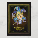 Search for venetian mask cards invites Masquerade