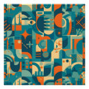 Search for teal abstract posters Geometric