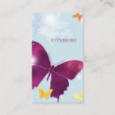 Search for purple butterfly business cards Aesthetician