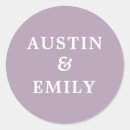 Search for lavender wedding stickers Simple