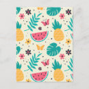 Search for fruit patterns postcards Watermelon