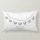 Search for 25th silver wedding anniversary cushions Heart