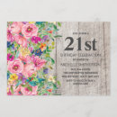 Search for rustic 21st birthday invitations Grey