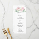 Search for blush pink wedding menus Reception