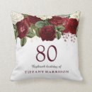 Search for 80th birthday cushions Red