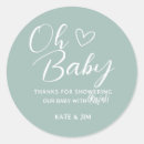 Search for thank you blue baby shower stickers Heart