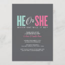Search for gender reveal invitations Baby shower