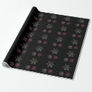 Search for pink and silver christmas wrapping paper Snowflakes