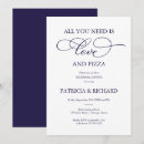 Search for pizza rehearsal dinner invitations Love and pizza