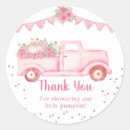 Search for pumpkin shower thank you stickers Girl