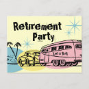 Search for retirement postcard invitations Retro