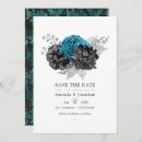Search for teal silver save the dates Turquoise