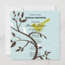 Search for bird bridal shower invitations Blue