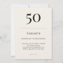 Search for formal 50th birthday invitations Typography