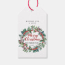 Search for christmas wreath gift tags Berry