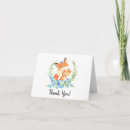 Search for woodland fox baby shower cards Floral