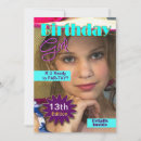 Search for girls 14th birthday invitations 13th