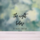 Search for the night before wedding signs Minimal