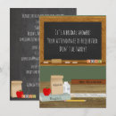 Search for teachers bridal shower invitations Chalkboard