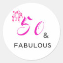 Search for fun 50th birthday stickers Chic