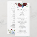Search for dusty blue wedding programs Order of service