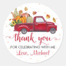 Search for fall leaf thank you stickers Thanksgiving