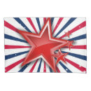 Search for stars and stripes pillowcases Red