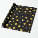 Search for gold polka dot wrapping paper White