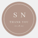 Search for taupe wedding stickers Simple