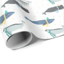Search for narwhal wrapping paper Blue