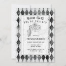 Search for white masquerade invitations Vintage